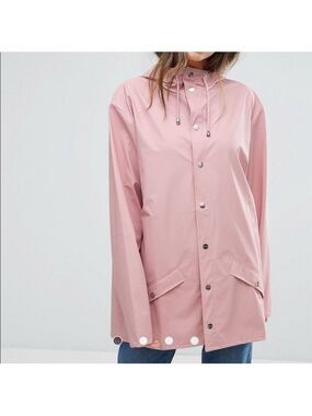 Rains Unisex Rain Jacket Pink Size XXS-XS